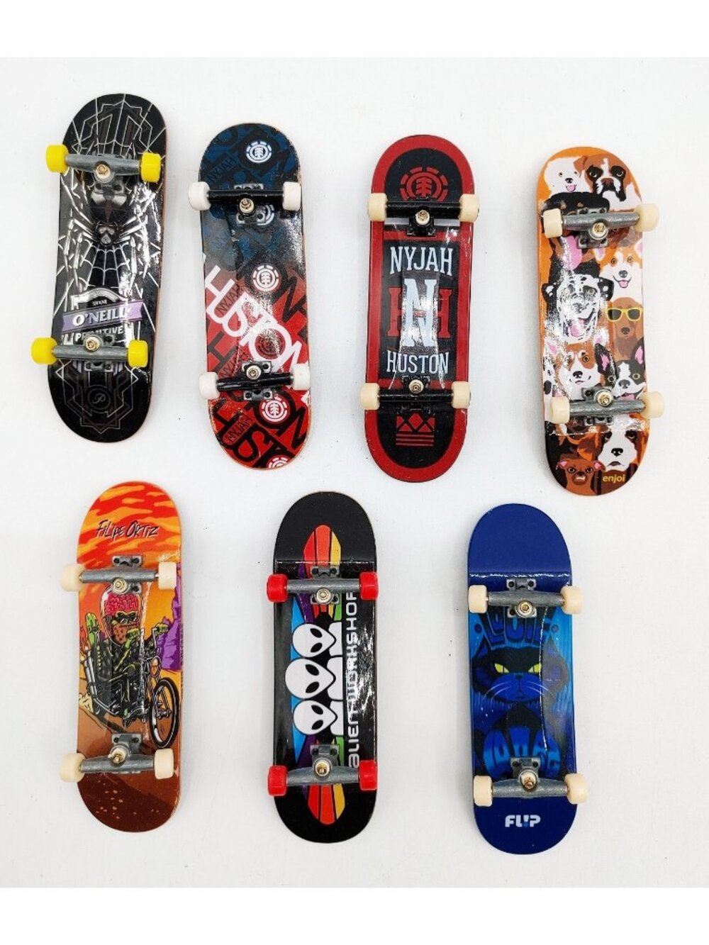 Tech Deck Lot of 7 Fingerboards Collection Alien Workshop Filipe Ortiz